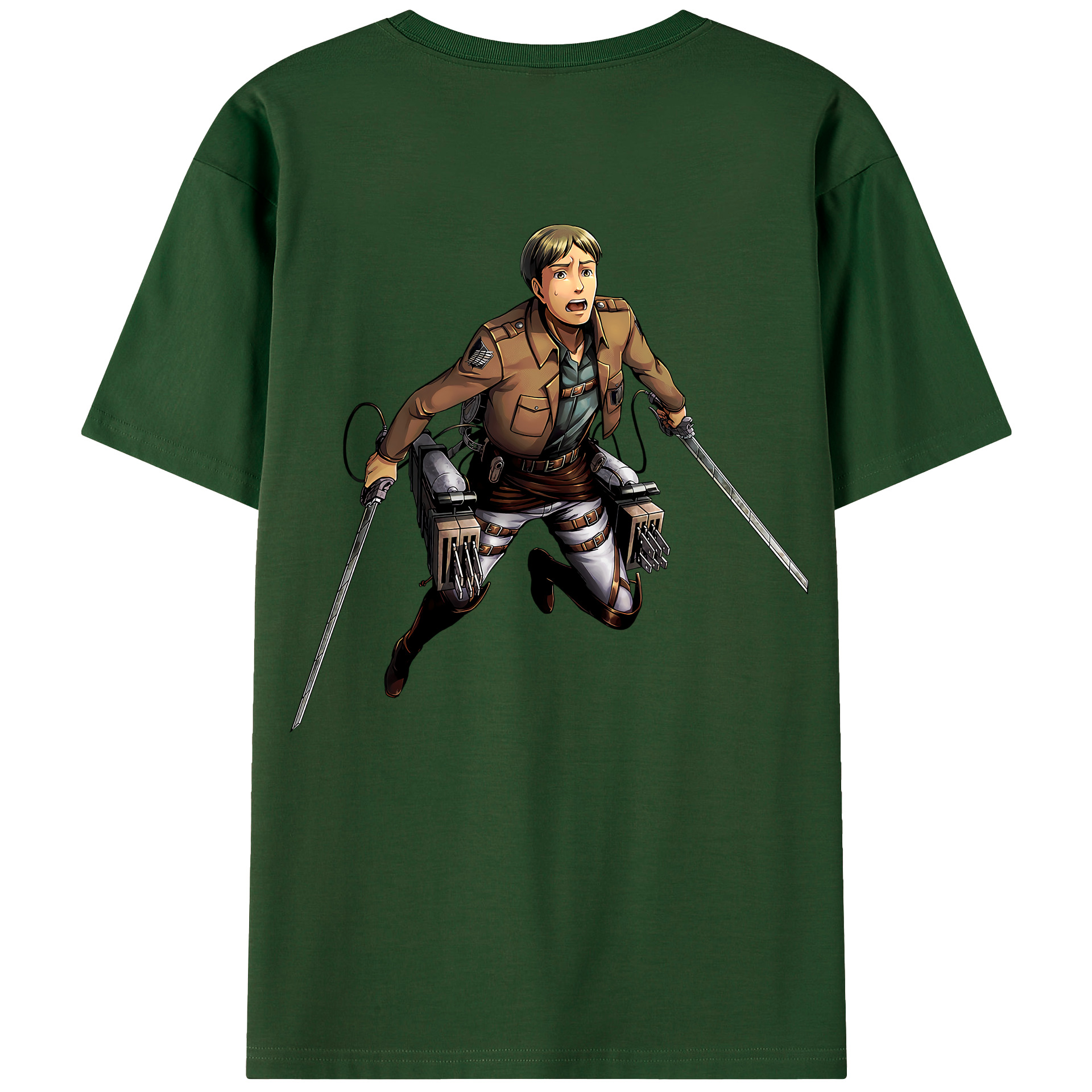 （画像用） 進撃の巨人 Attack on Titan 綿100％半袖Tシャツ（背面プリント）